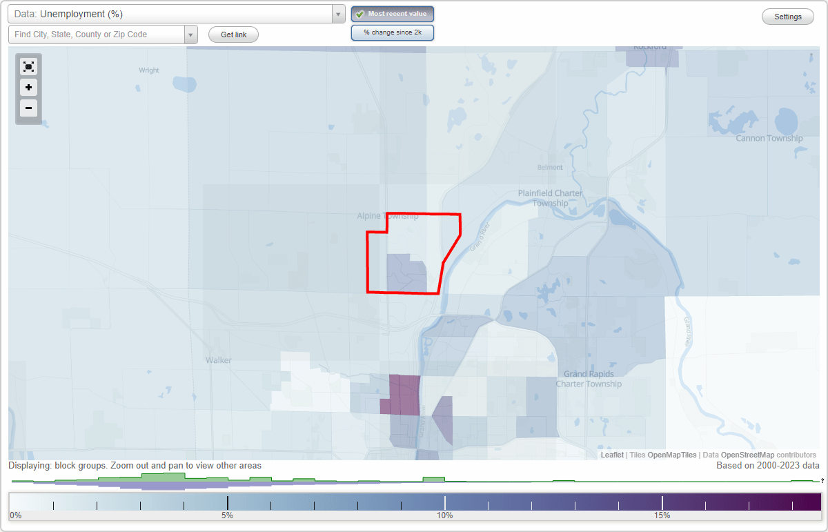 Work and Jobs in Comstock Park, Michigan (MI) Detailed Stats