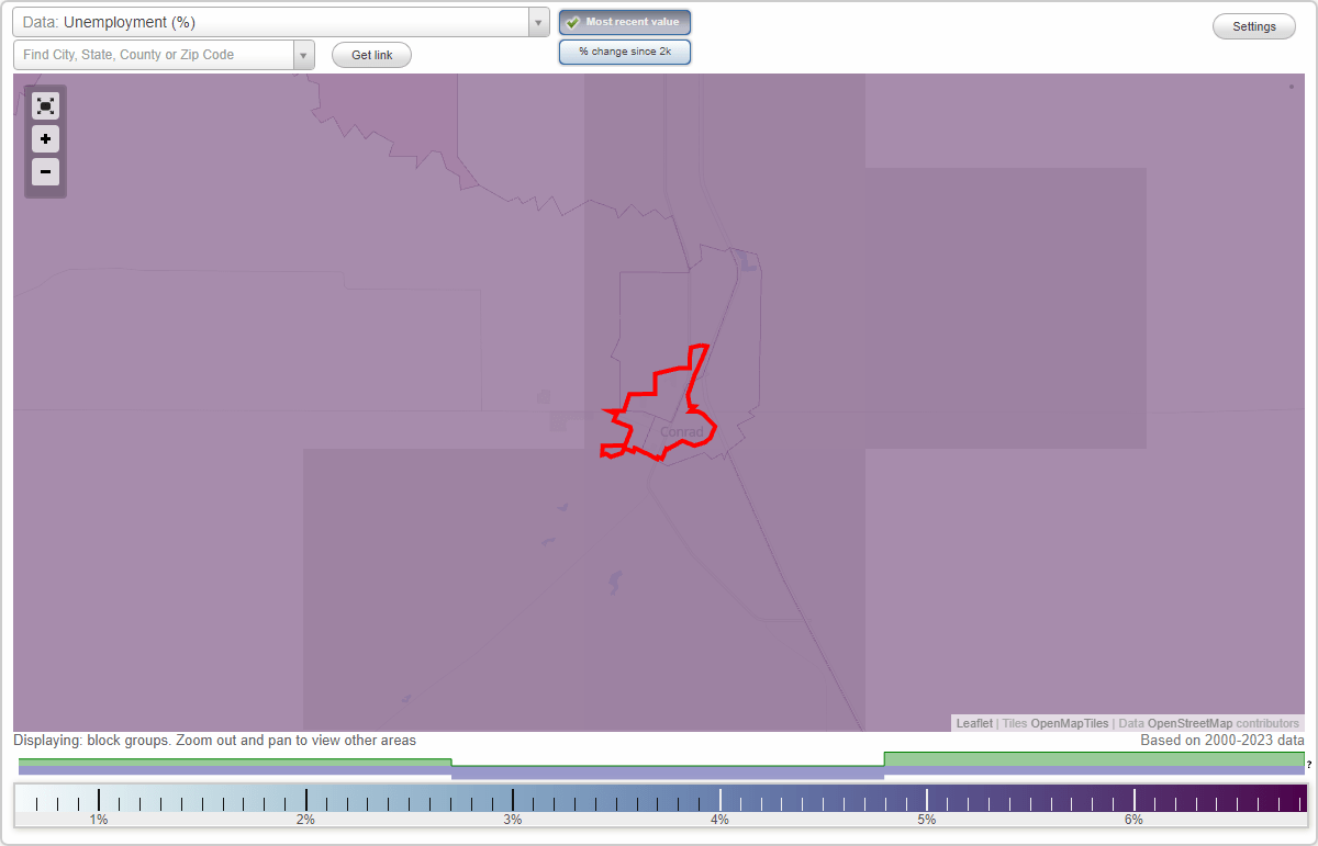 Work and Jobs in Conrad, Montana (MT) Detailed Stats Occupations