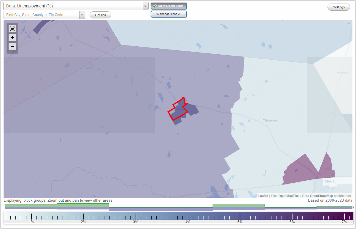 Work and Jobs in Coolidge, Texas (TX) Detailed Stats Occupations