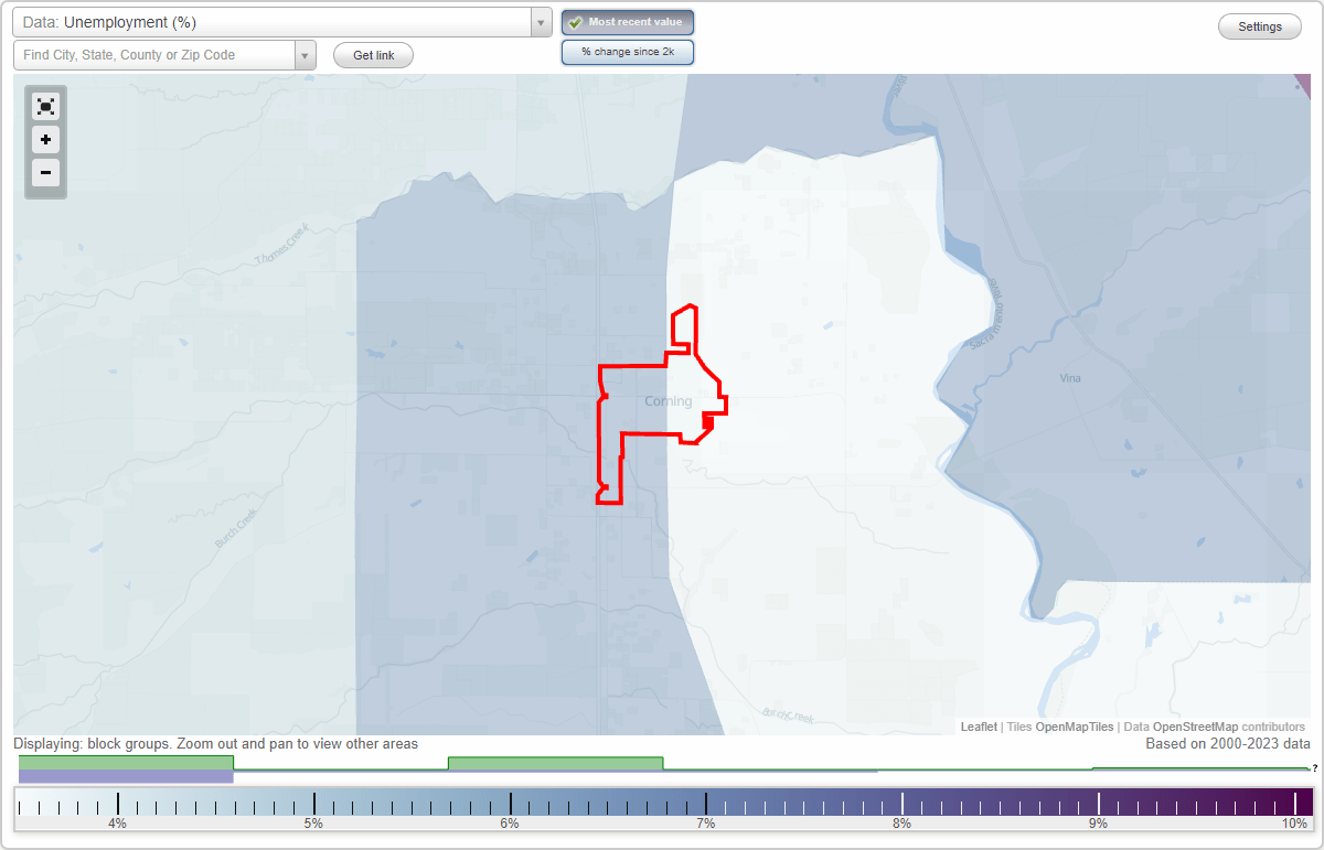 Work and Jobs in Corning, California (CA) Detailed Stats Occupations