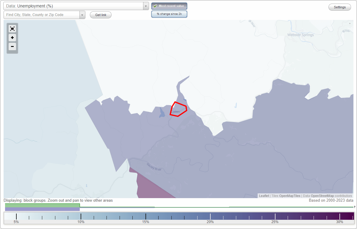 Work and Jobs in Cowen, West Virginia (WV) Detailed Stats Occupations