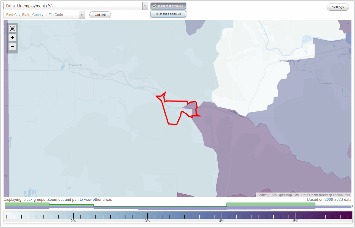 Work and Jobs in Crawfordsville, Oregon (OR) Detailed Stats