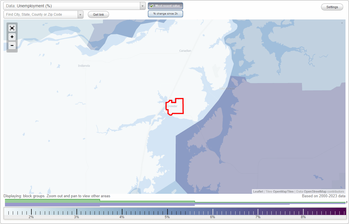 Work and Jobs in Crowder, Oklahoma (OK) Detailed Stats Occupations
