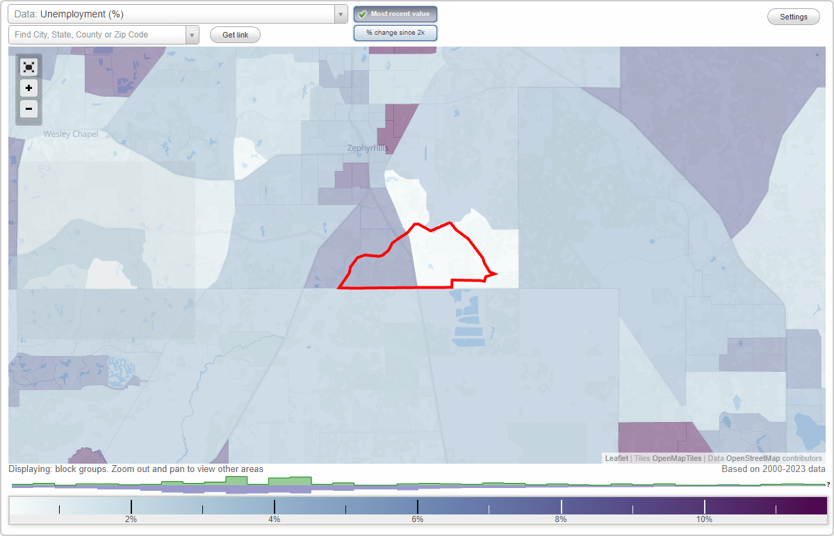 Work and Jobs in Crystal Springs, Florida (FL) Detailed Stats