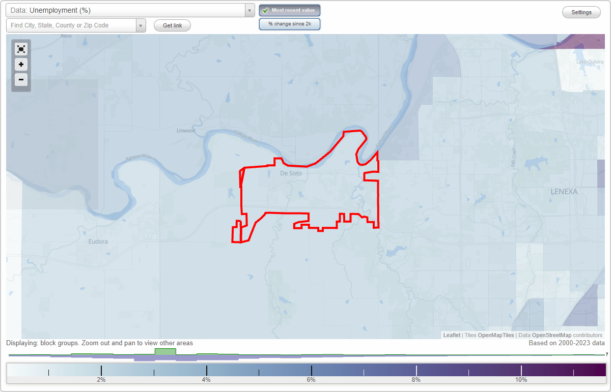 Work and Jobs in De Soto, Kansas (KS) Detailed Stats Occupations, Industries, Unemployment