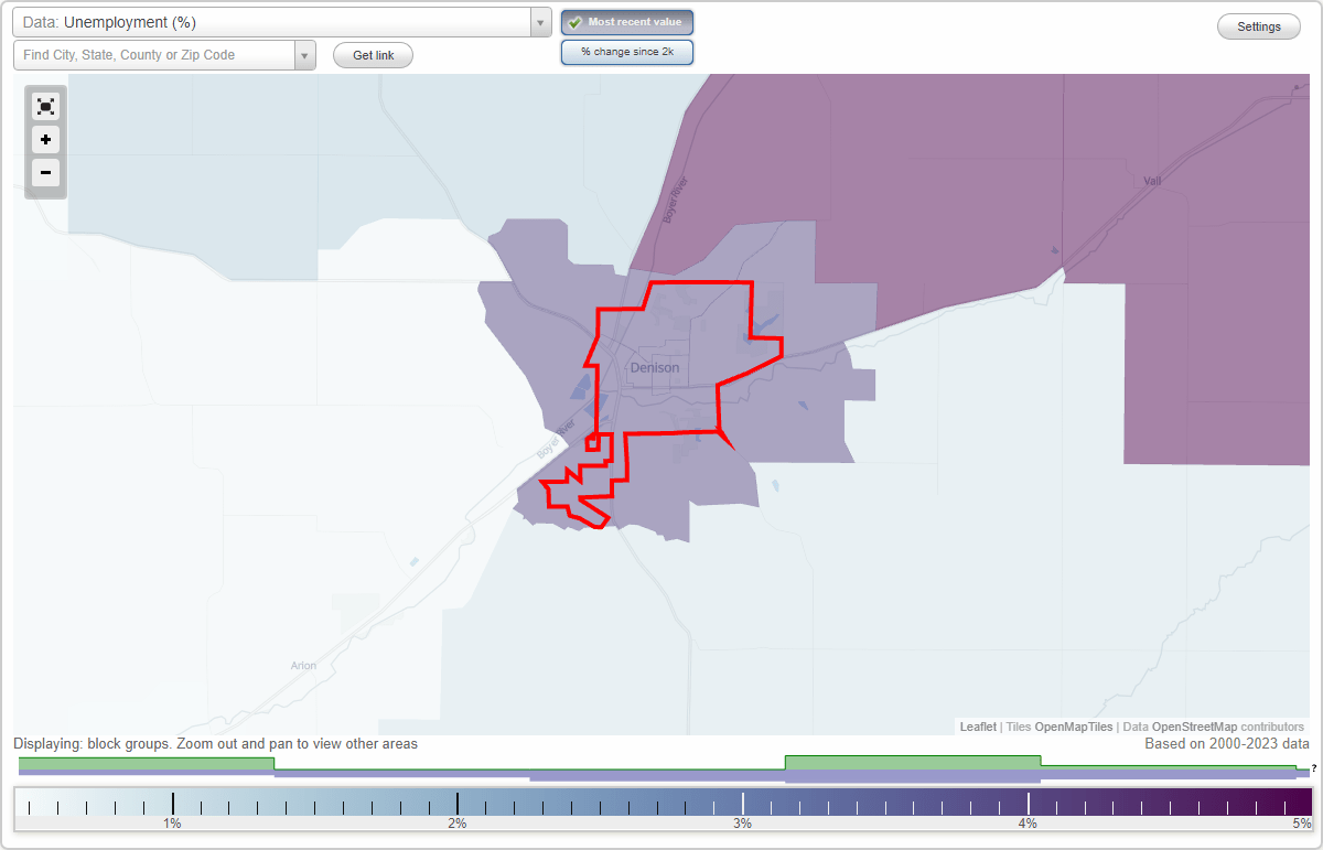 Work and Jobs in Denison, Iowa (IA) Detailed Stats Occupations