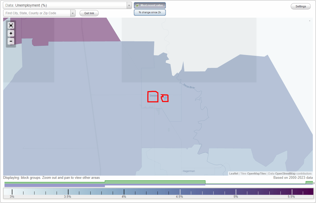 Work and Jobs in Dexter, New Mexico (NM) Detailed Stats Occupations