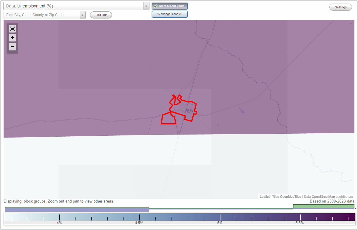 Work and Jobs in Dilley, Texas (TX) Detailed Stats Occupations