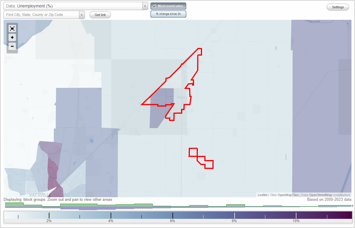 Work and Jobs in Dixon, California (CA) Detailed Stats Occupations, Industries, Unemployment