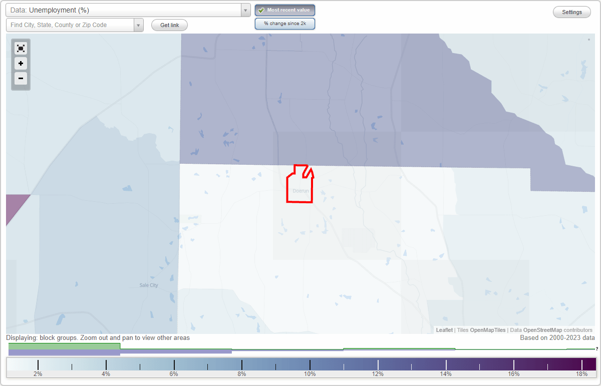Work and Jobs in Doerun, (GA) Detailed Stats Occupations