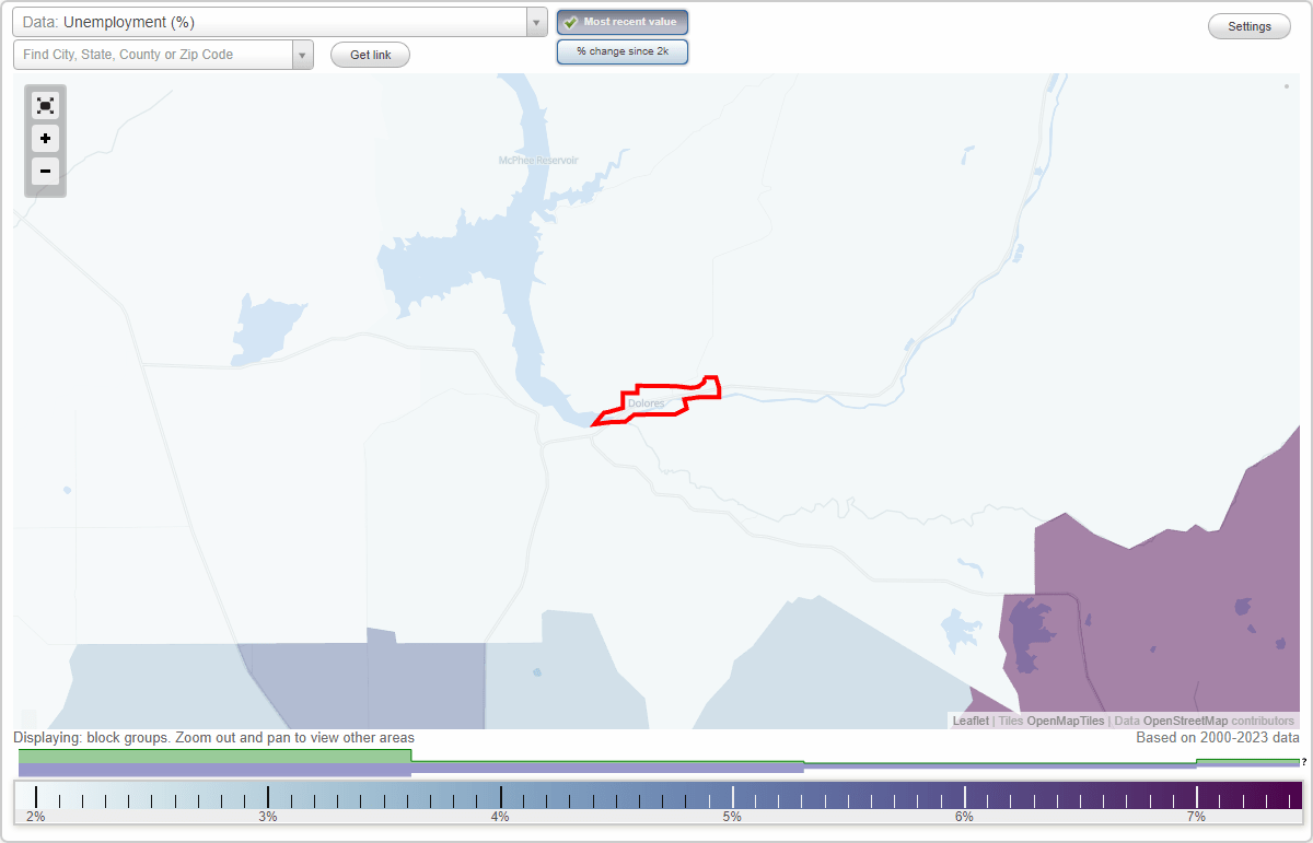 Work and Jobs in Dolores, Colorado (CO) Detailed Stats Occupations