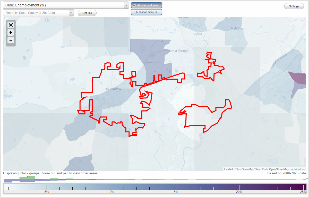 Work and Jobs in Douglasville, (GA) Detailed Stats Occupations