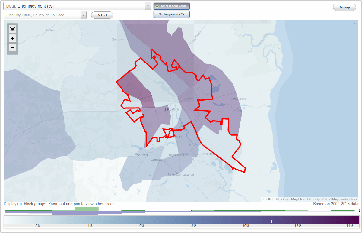 Work and Jobs in Dover, Delaware (DE) Detailed Stats Occupations