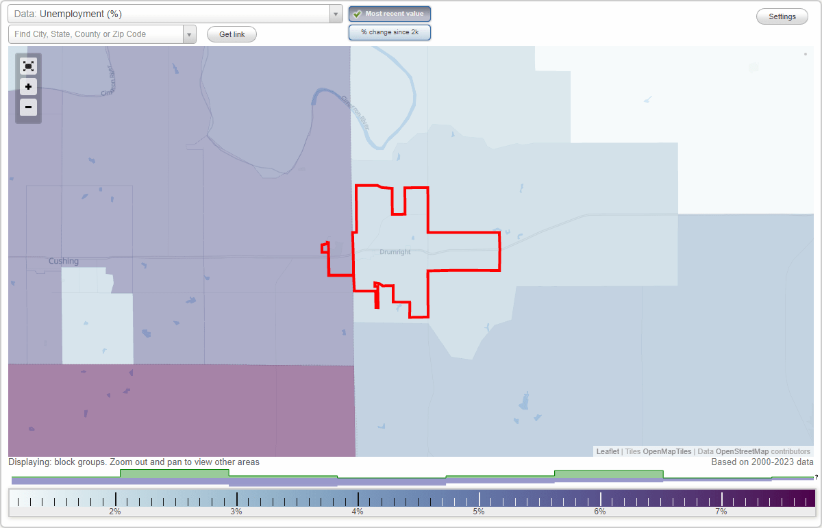 Work and Jobs in Drumright, Oklahoma (OK) Detailed Stats Occupations