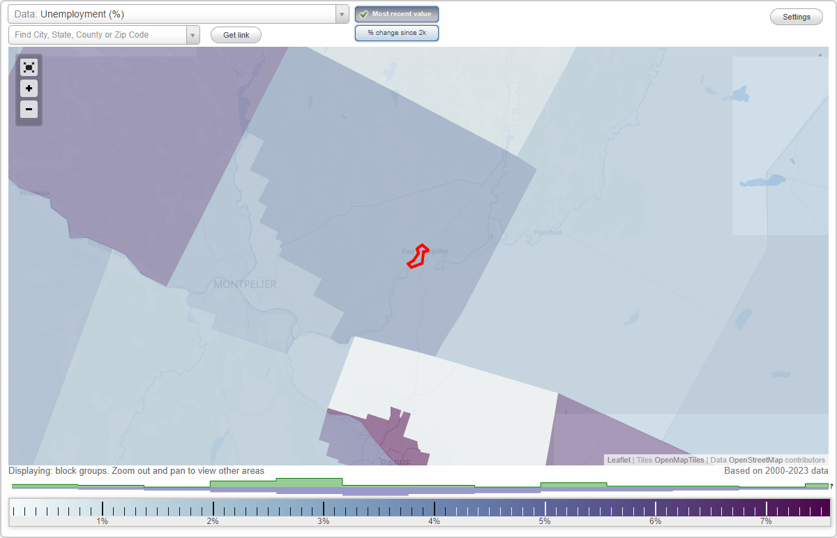 Work and Jobs in East Montpelier, Vermont (VT) Detailed Stats