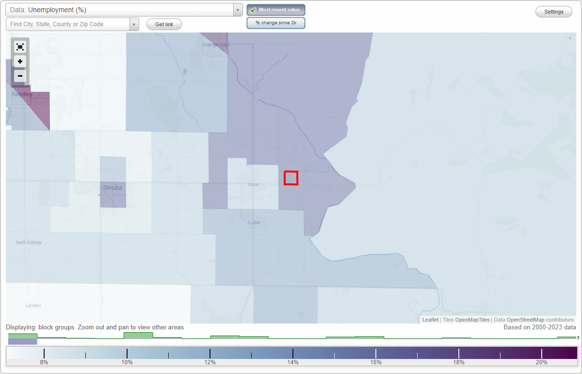 Work and Jobs in East Orosi, California (CA) Detailed Stats Occupations, Industries