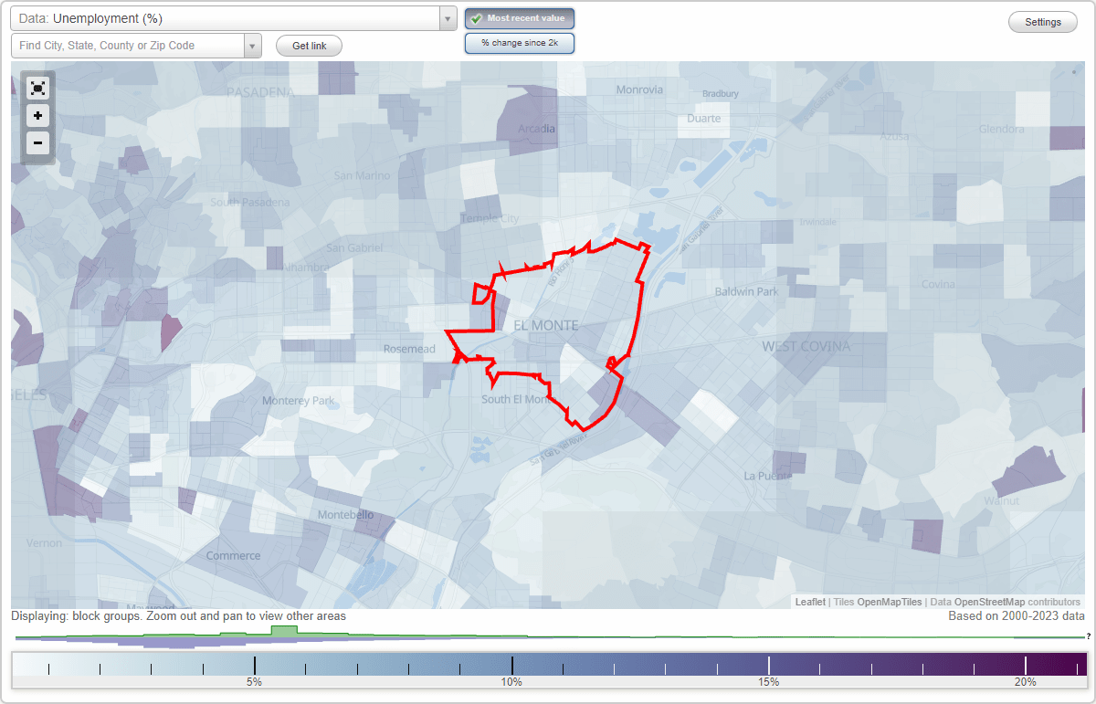 Work and Jobs in El Monte, California (CA) Detailed Stats Occupations