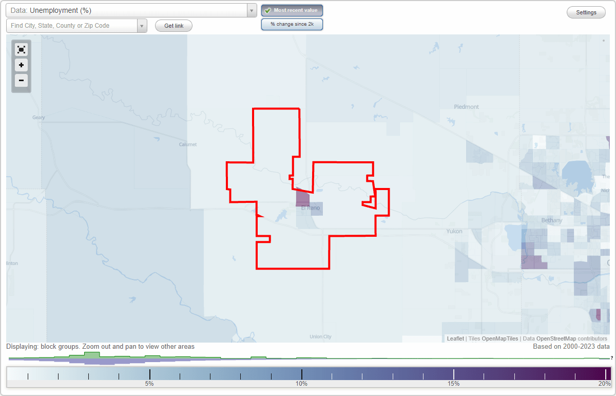 Work and Jobs in El Reno, Oklahoma (OK) Detailed Stats Occupations