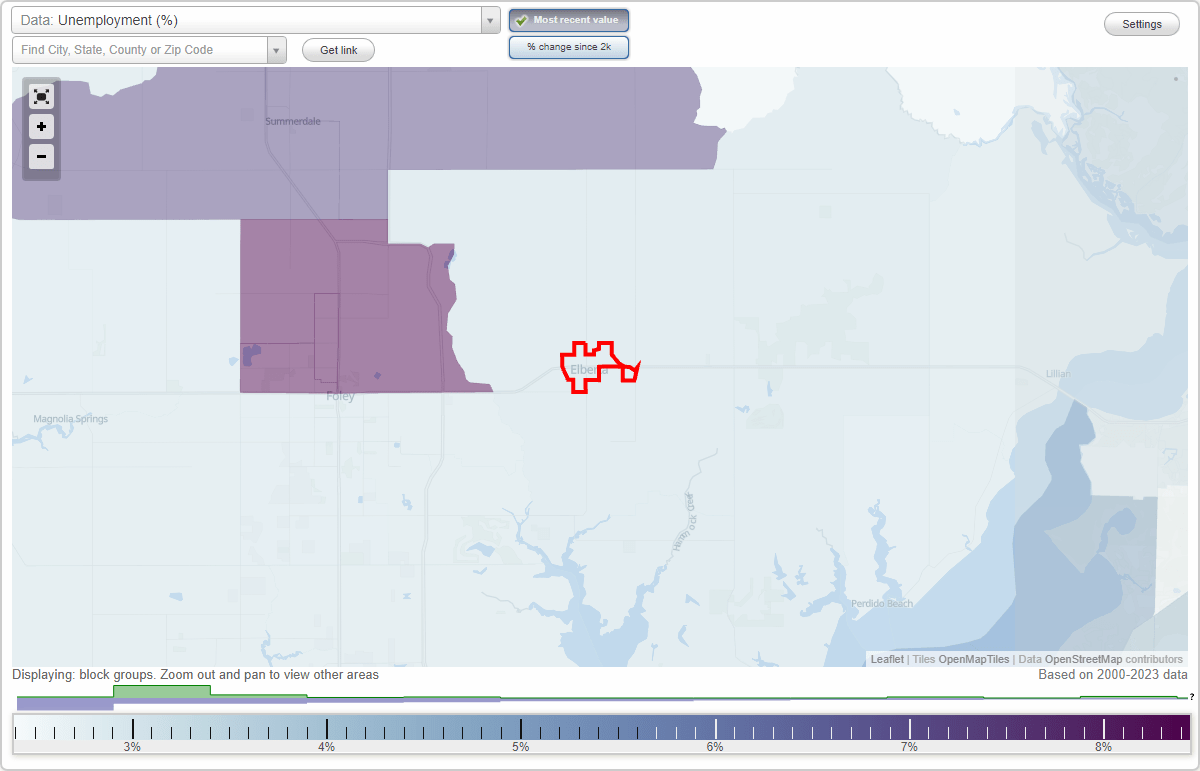 Work and Jobs in Elberta, Alabama (AL) Detailed Stats Occupations