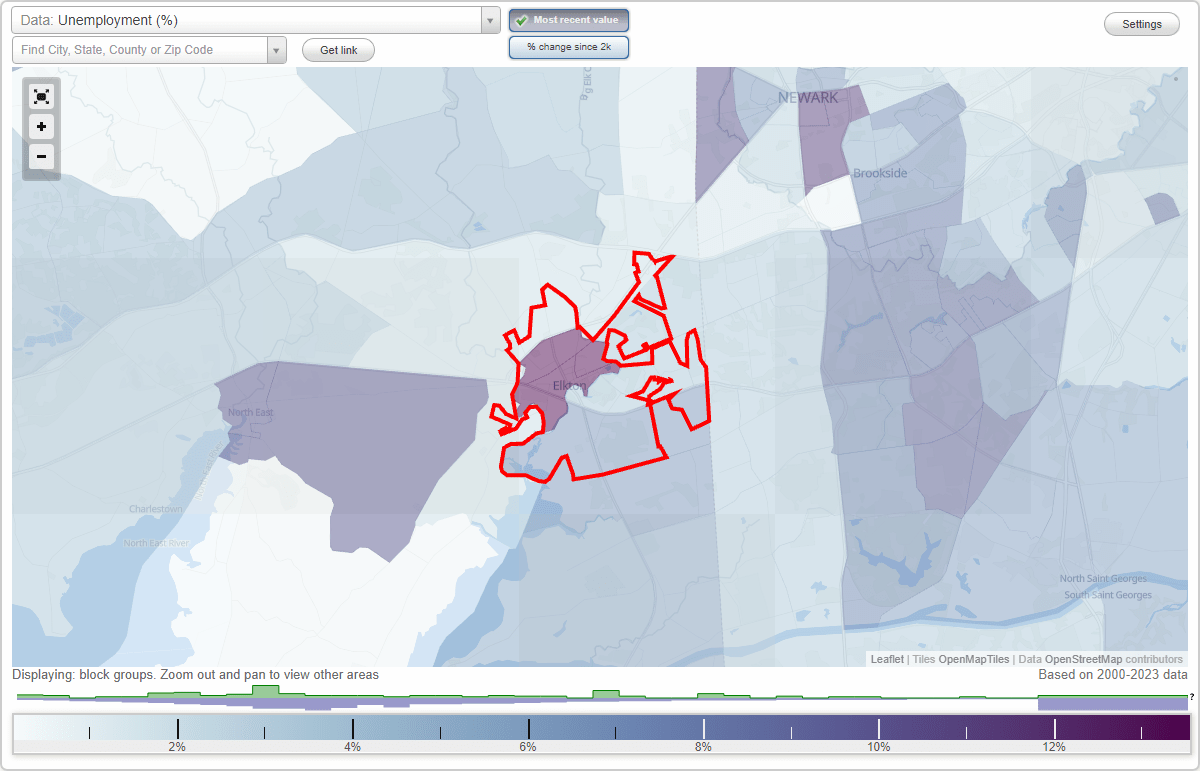Work and Jobs in Elkton, Maryland (MD) Detailed Stats Occupations