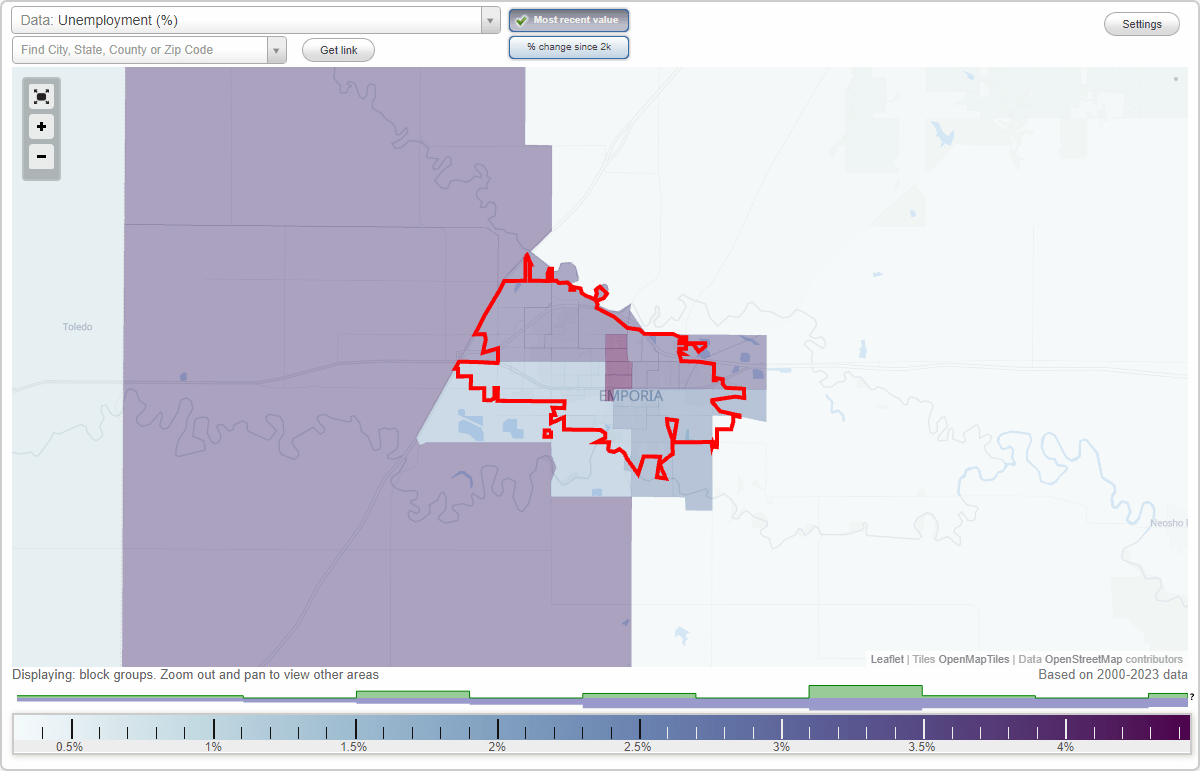Work and Jobs in Emporia, Kansas (KS) Detailed Stats Occupations
