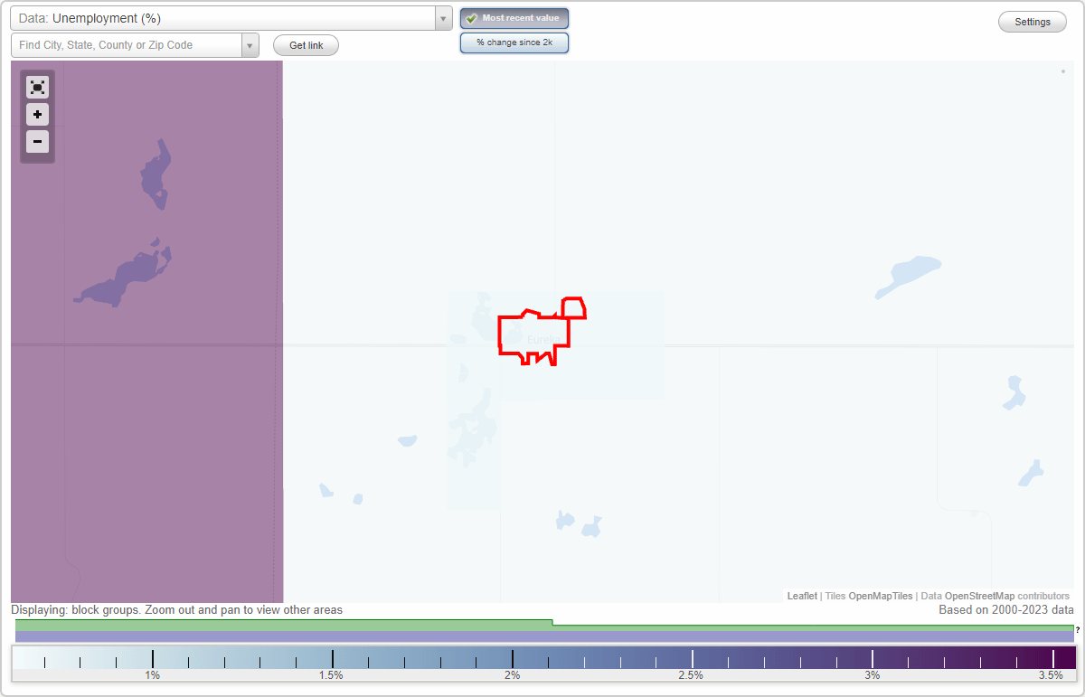 Work and Jobs in Eureka, South Dakota (SD) Detailed Stats Occupations, Industries, Unemployment