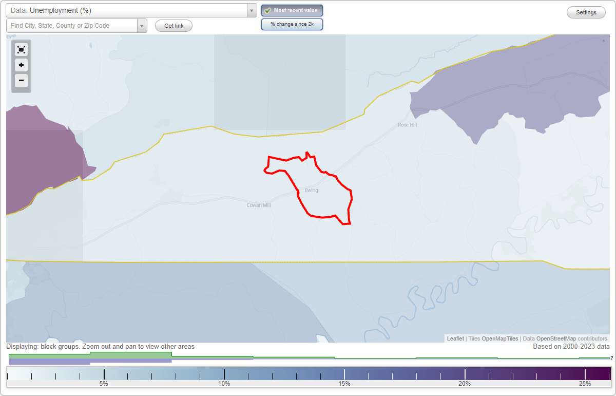 Work and Jobs in Ewing, Virginia (VA) Detailed Stats Occupations