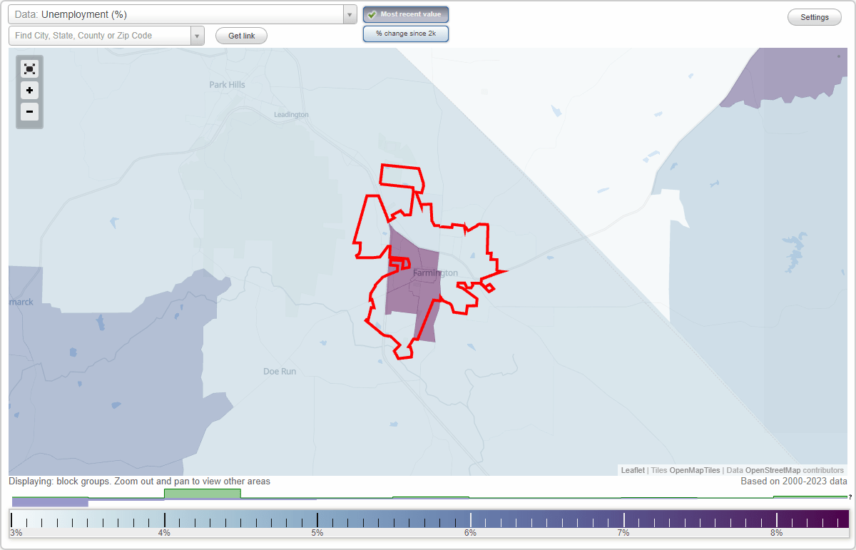 Work and Jobs in Farmington, Missouri (MO) Detailed Stats Occupations