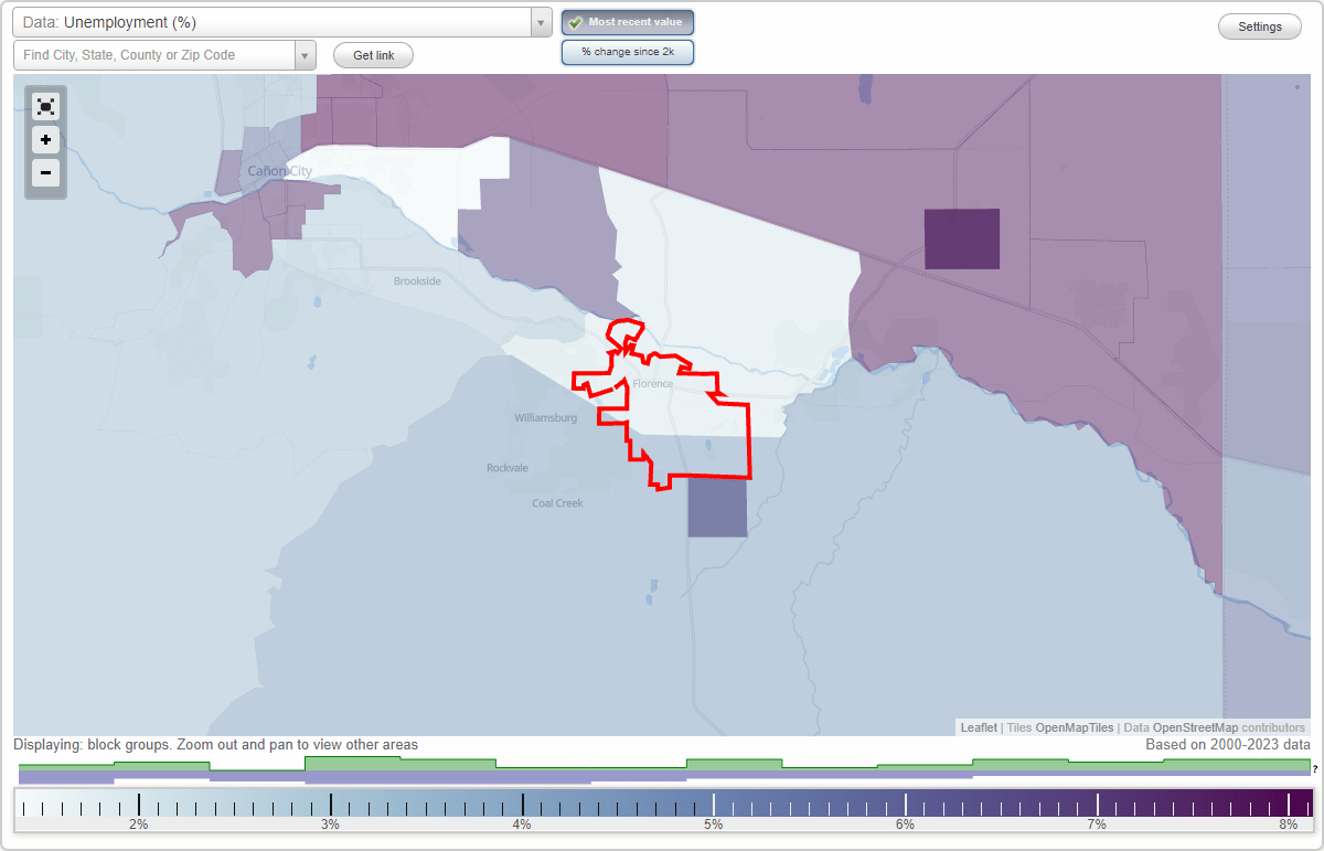 Work and Jobs in Florence, Colorado (CO) Detailed Stats Occupations