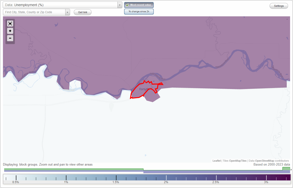 Work and Jobs in Forsyth, Montana (MT) Detailed Stats Occupations