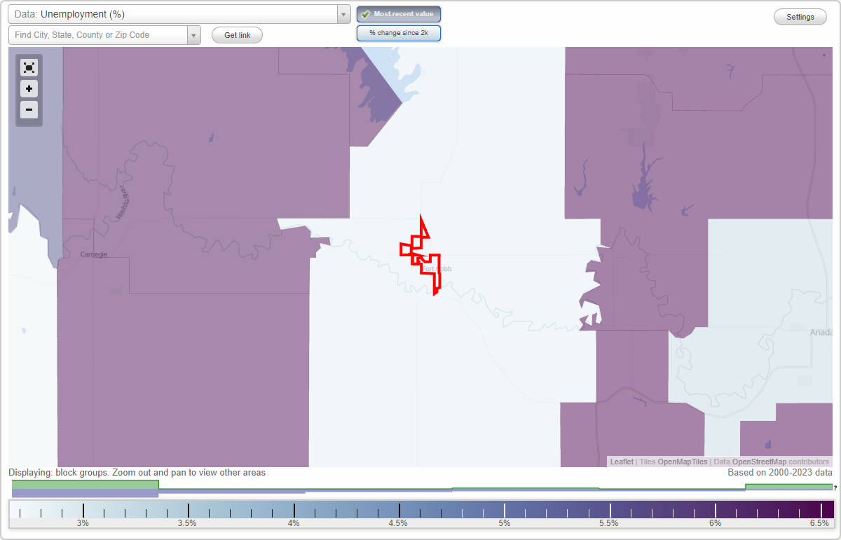 Work and Jobs in Fort Cobb, Oklahoma (OK) Detailed Stats Occupations