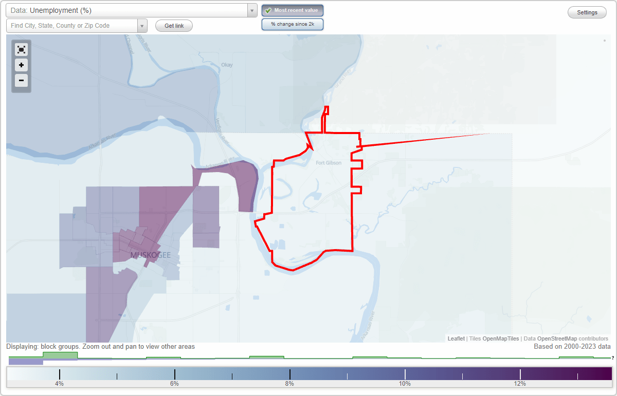Work and Jobs in Fort Gibson, Oklahoma (OK) Detailed Stats Occupations