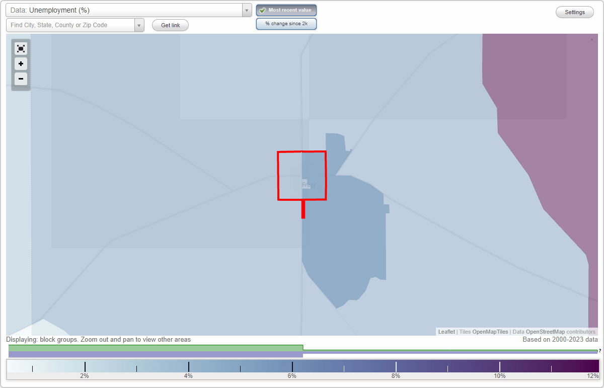 Work and Jobs in Freer, Texas (TX) Detailed Stats Occupations