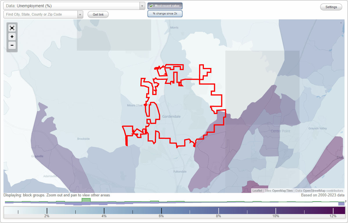 Work and Jobs in Gardendale, Alabama (AL) Detailed Stats Occupations, Industries, Unemployment