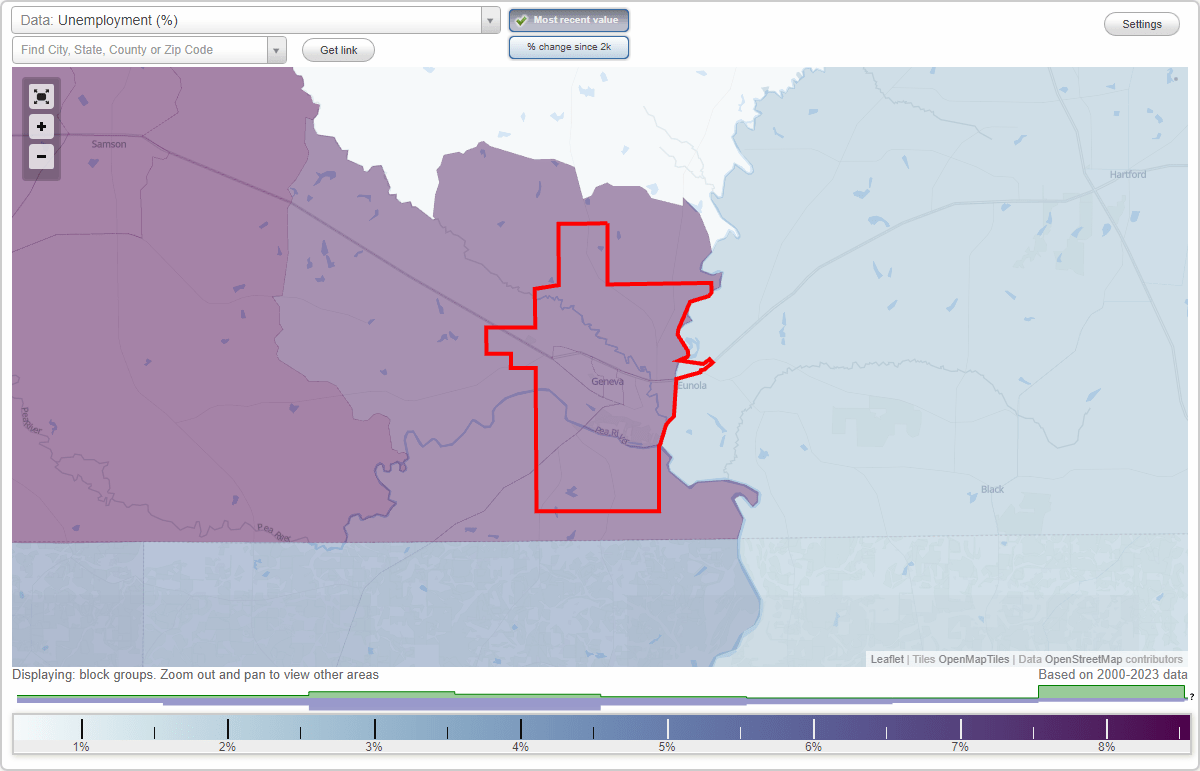 Work and Jobs in Geneva, Alabama (AL) Detailed Stats Occupations