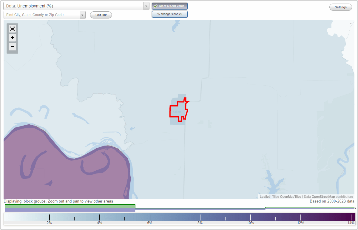 Work and Jobs in Gillett, Arkansas (AR) Detailed Stats Occupations