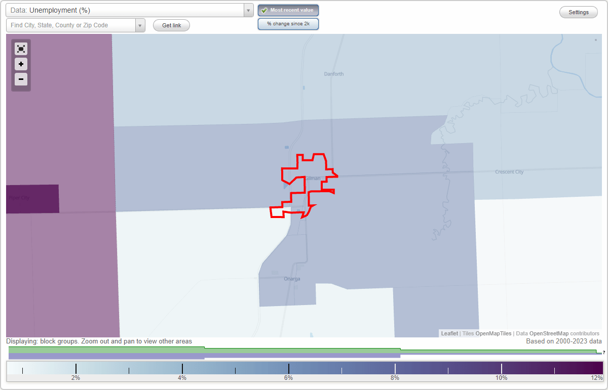 Work and Jobs in Gilman, Illinois (IL) Detailed Stats Occupations