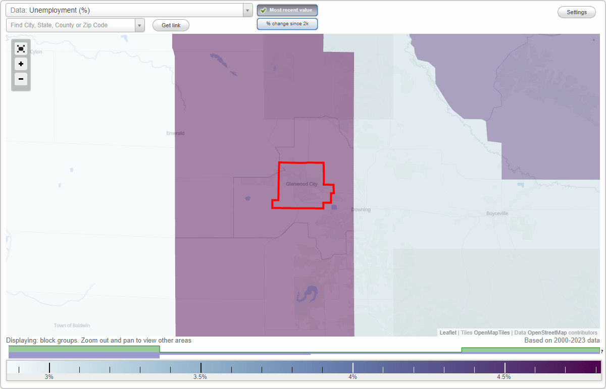 Work and Jobs in Glenwood City, Wisconsin (WI) Detailed Stats
