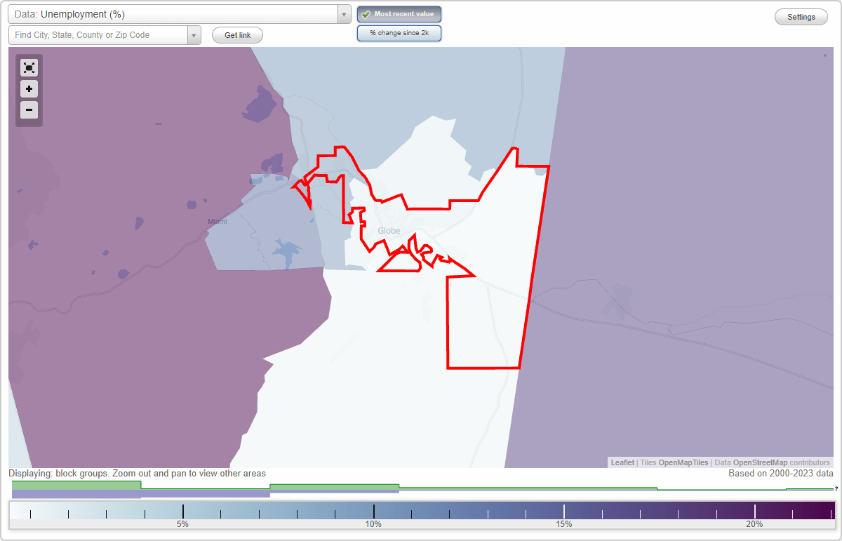 Work and Jobs in Globe, Arizona (AZ) Detailed Stats Occupations, Industries, Unemployment