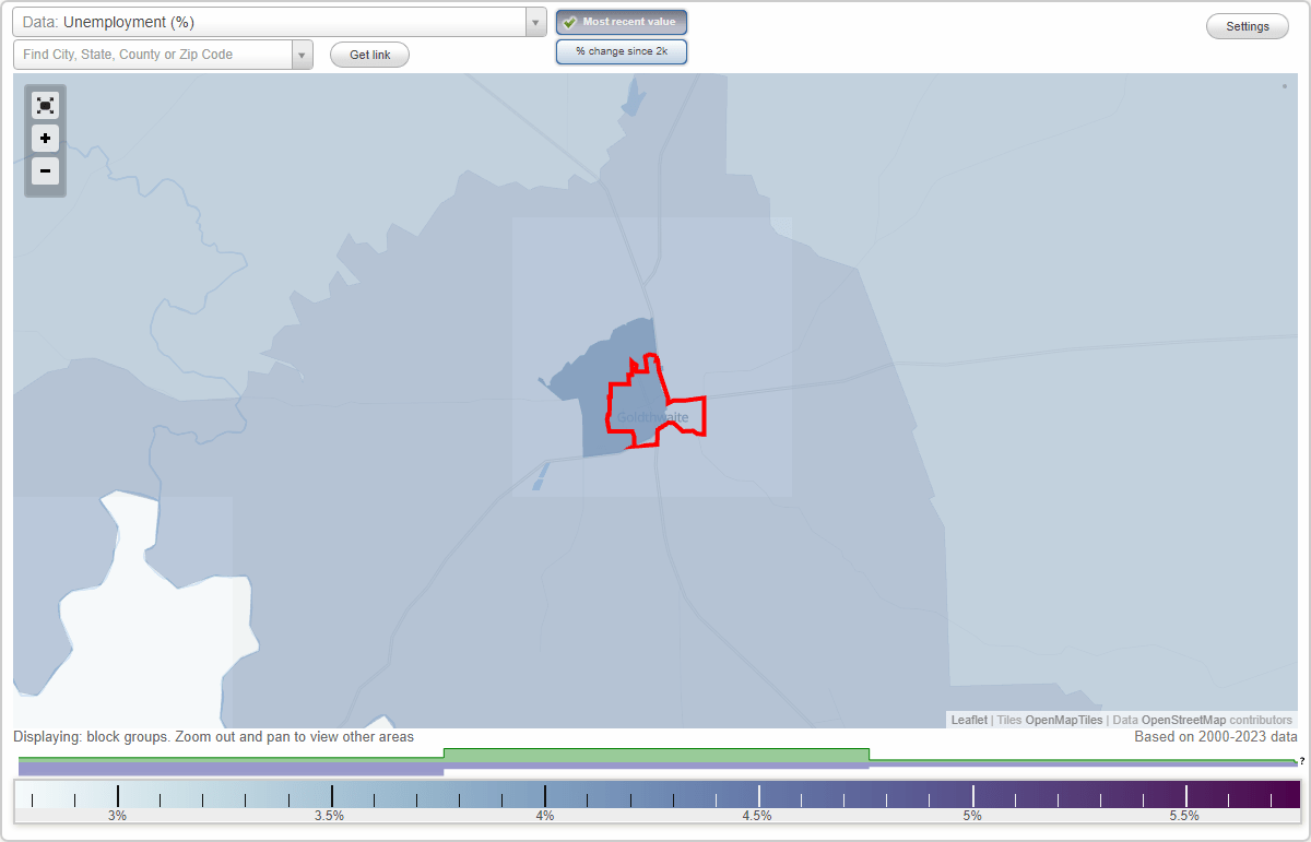 Work and Jobs in Goldthwaite, Texas (TX) Detailed Stats Occupations