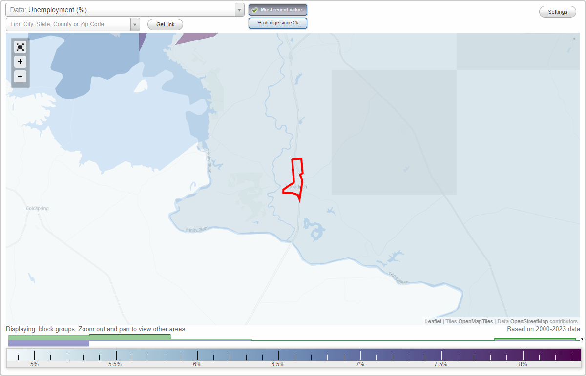 Work and Jobs in Goodrich, Texas (TX) Detailed Stats Occupations