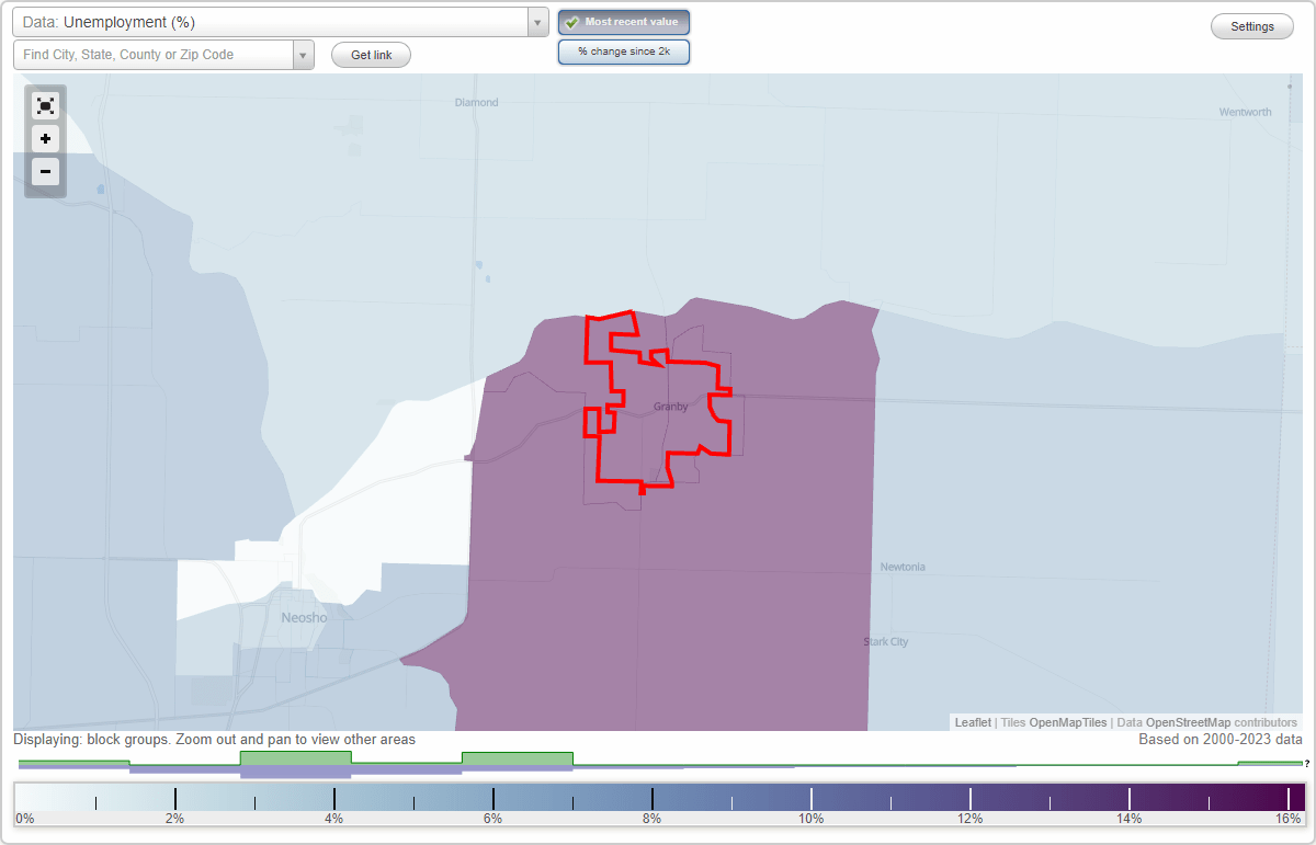 Work and Jobs in Granby, Missouri (MO) Detailed Stats Occupations
