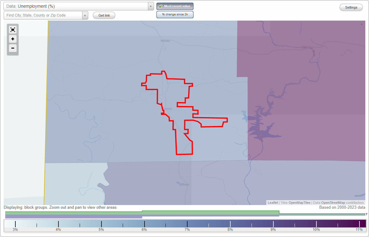 Work and Jobs in Grannis, Arkansas (AR) Detailed Stats Occupations, Industries, Unemployment