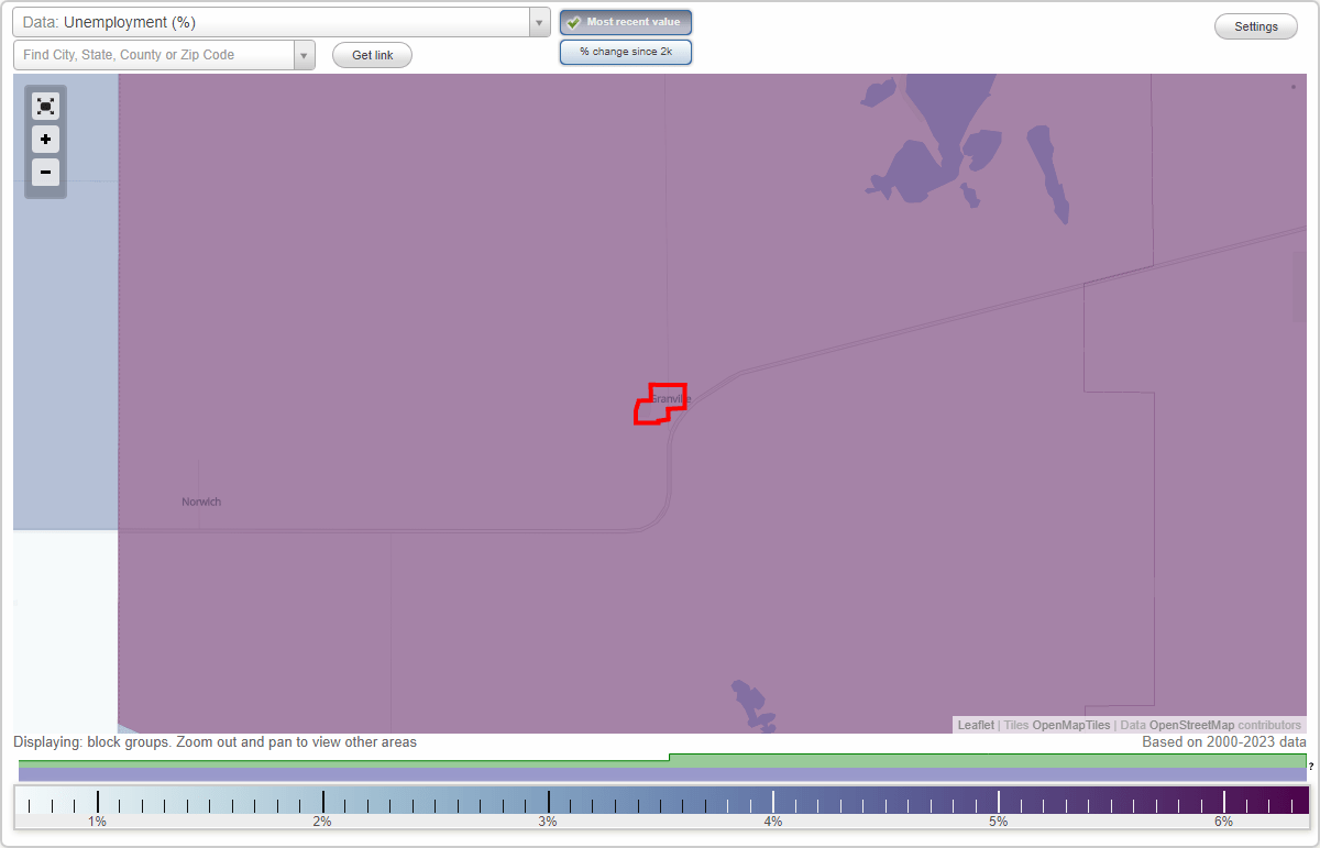 Work and Jobs in Granville, North Dakota (ND) Detailed Stats