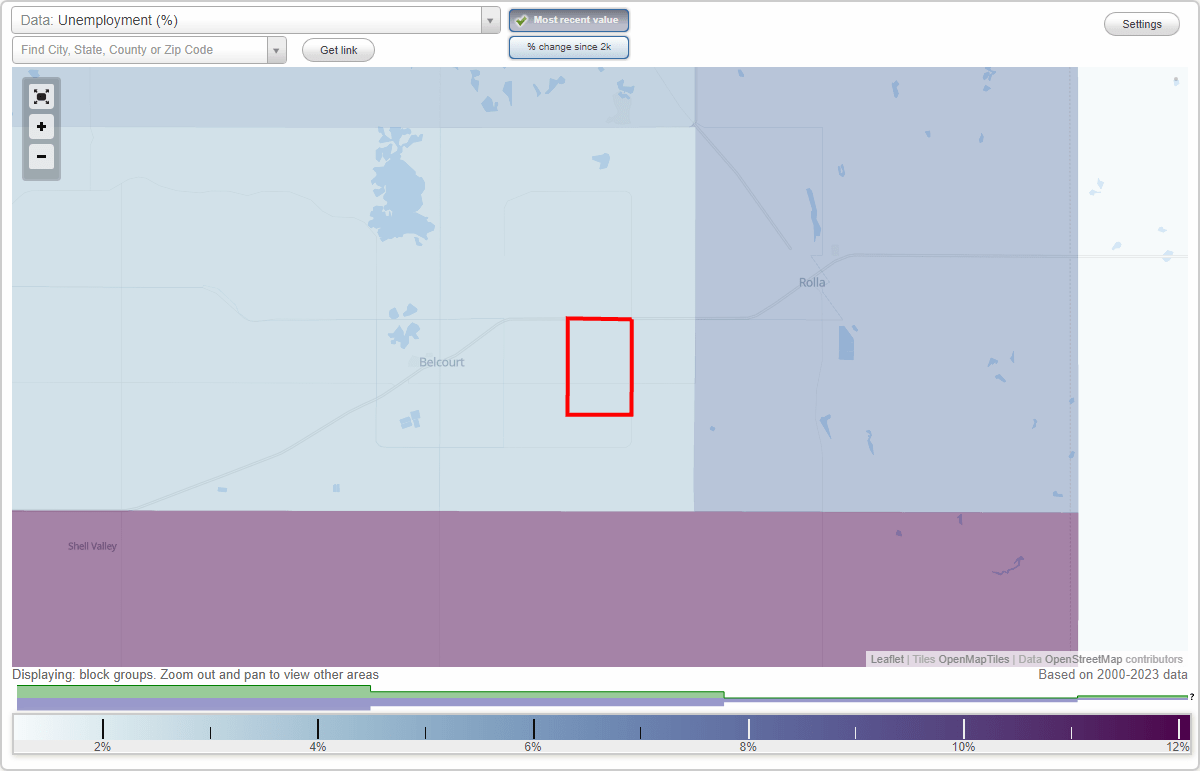 Work and Jobs in Green Acres, North Dakota (ND) Detailed Stats