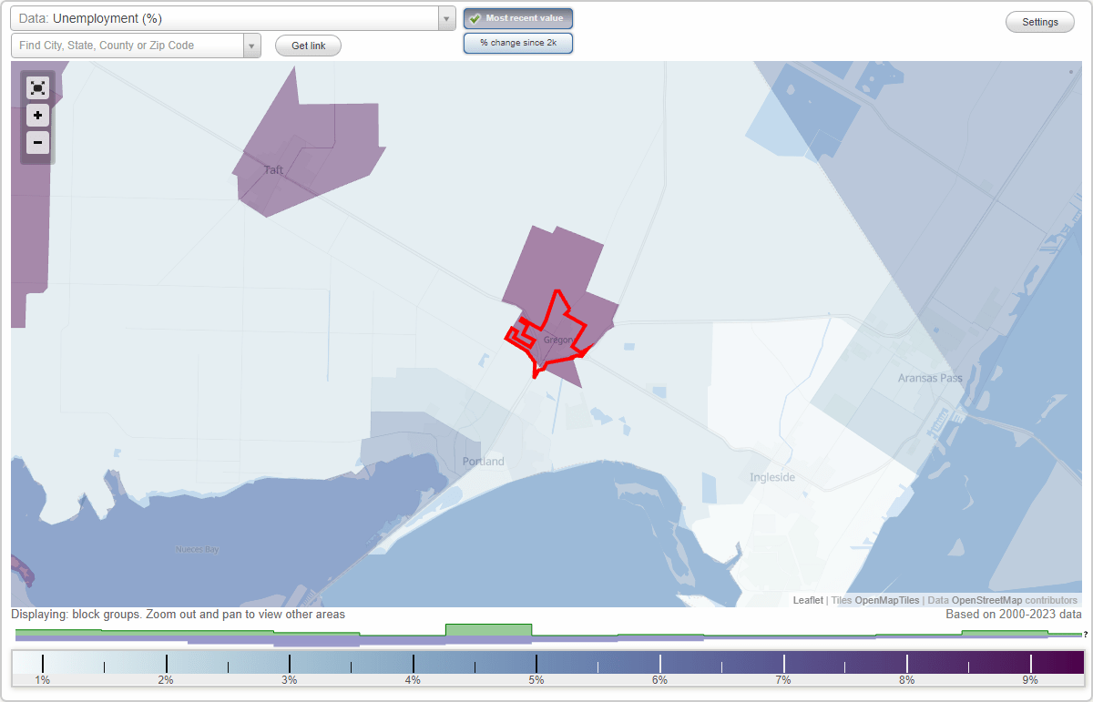 Work and Jobs in Gregory, Texas (TX) Detailed Stats Occupations