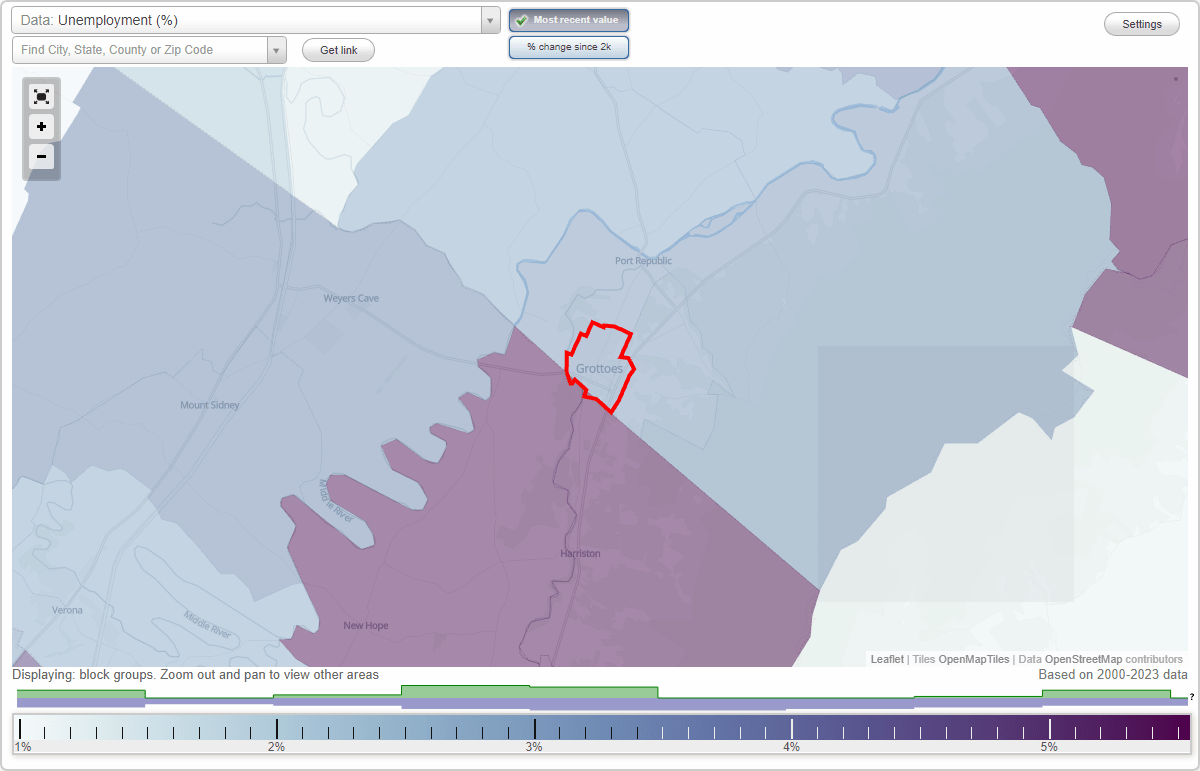 Work and Jobs in Grottoes, Virginia (VA) Detailed Stats Occupations