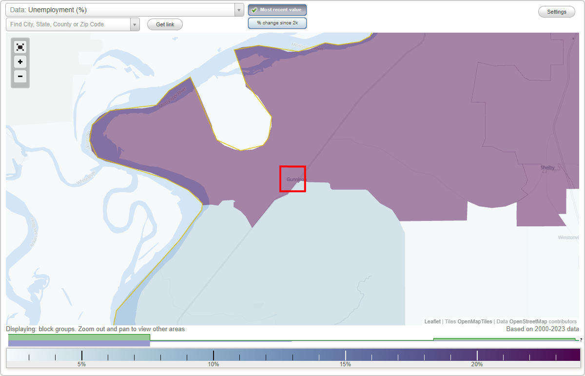 Work and Jobs in Gunnison, Mississippi (MS) Detailed Stats Occupations, Industries