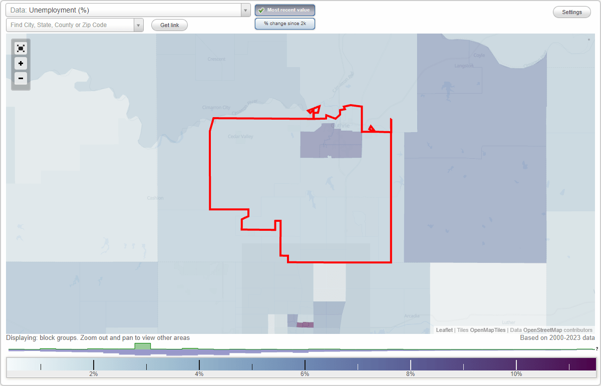 Work and Jobs in Guthrie, Oklahoma (OK) Detailed Stats Occupations