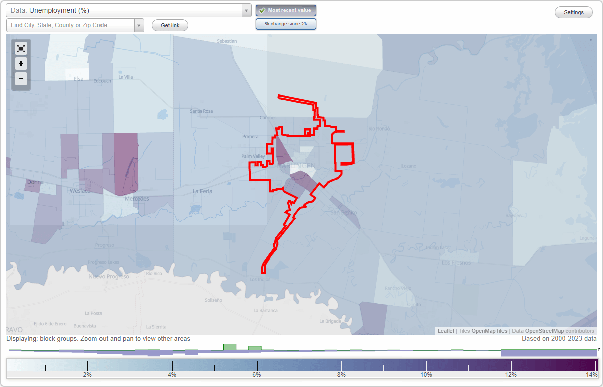 Work and Jobs in Harlingen, Texas (TX) Detailed Stats Occupations, Industries, Unemployment